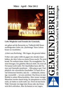 Gemeindebrief Frühjahr 2012