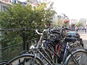 Fahrräder haben hier absoluten Vorrang. Soweit ich gesehen habe, war es das Hauptfortbewegungsmittel der EinwohnerInnen von Utrecht. 