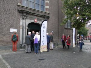 Vor der Janskerk in Utrecht
