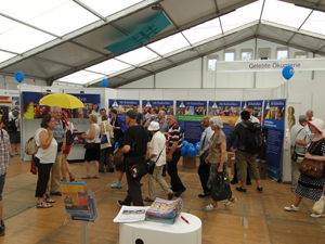 Viel Betrieb am Stand