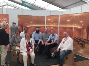 Runde des Vorstands des Ökumenischen Forum HafenCity mit der Evangelisch-methodistischen Bischöfin Rosemarie Wenner
